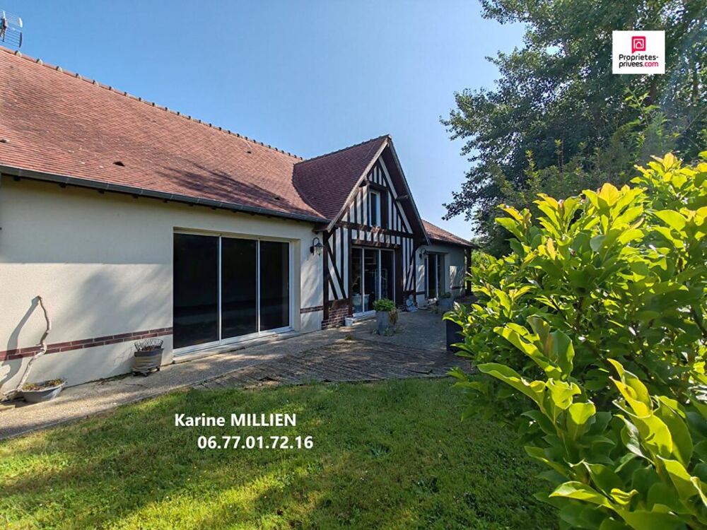 CHAVIGNY BAILLEUL 27220 Maison individuelle avec piscine intérieur - 1 étage - 6 chambres - Dépendances - Garage - Terrain - 398