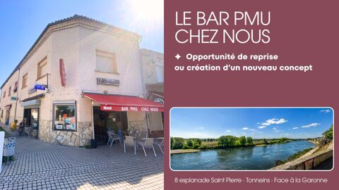 Fonds de commerce Bar • Tabac • PMU • FDJ 184800 47400 Tonneins