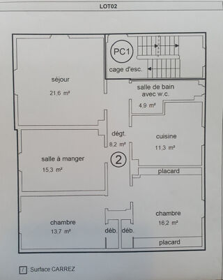  Appartement à vendre 4 pièces 91 m²