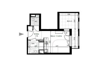  Appartement à louer 1 pièce 27 m²