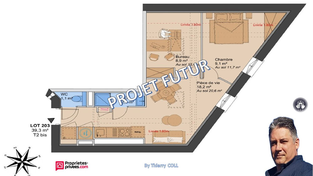 Vente Appartement LYON 3 T2 bis de 39.30 M² Lyon 3