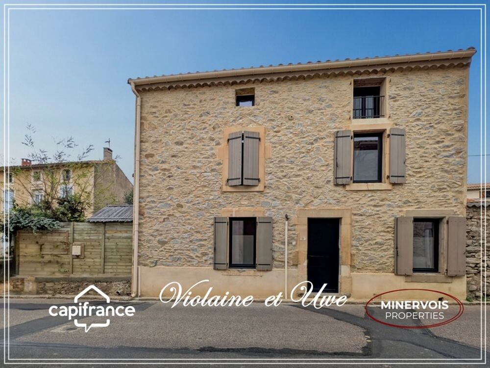 Maison de charme en pierre avec jardin sans vis-à-vis  Cesseras  Minervois