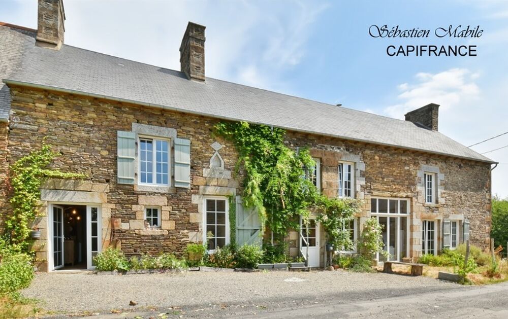 Chambres d'hôtes et gîte à vendre en Bretagne 9 pièces SOUGEAL (35) en Baie du Mont Saint Michel - Terrrain de 2200 M²