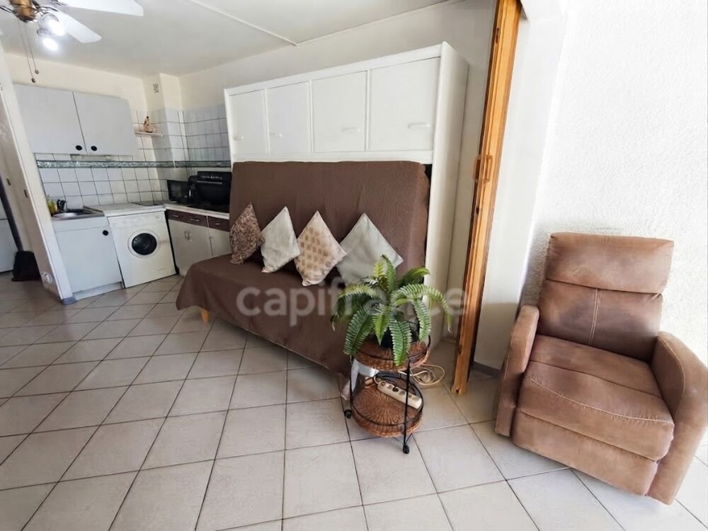 ? **Grau dAgde  À seulement 500 m de la plage, découvrez ce grand studio lumineux avec terrasse plein Sud de 20 m² et parking