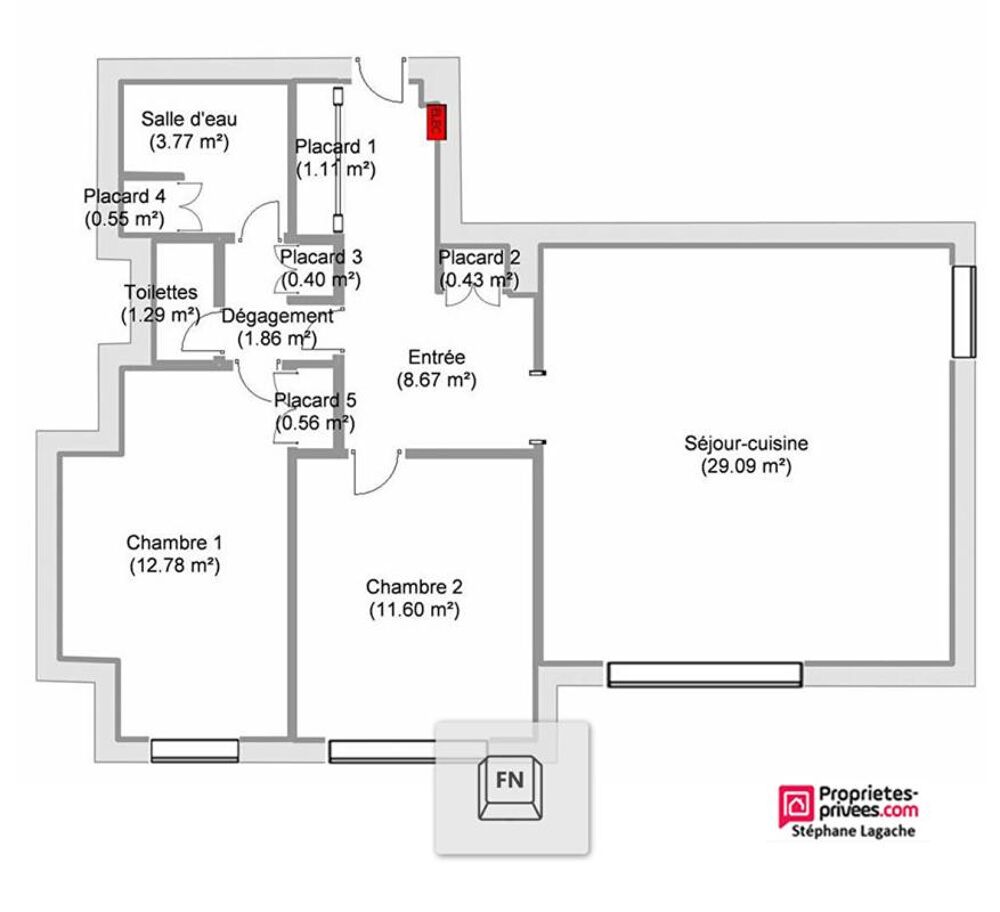 Appartement Le Touquet Paris Plage 3 pièce(s) 72.1 m2 avec balcon cave et parking