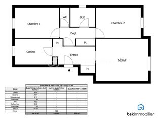  Appartement � vendre 3 pi�ces 68 m�