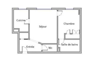  Appartement  vendre 2 pices 48 m