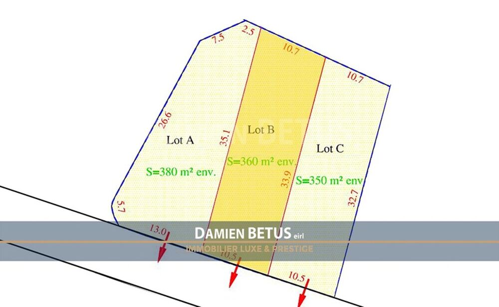 Vente Terrain Terrain à vendre de 360,00 m² L'ILE D'YEU (85), SAINT-SAUVEUR L ile d yeu