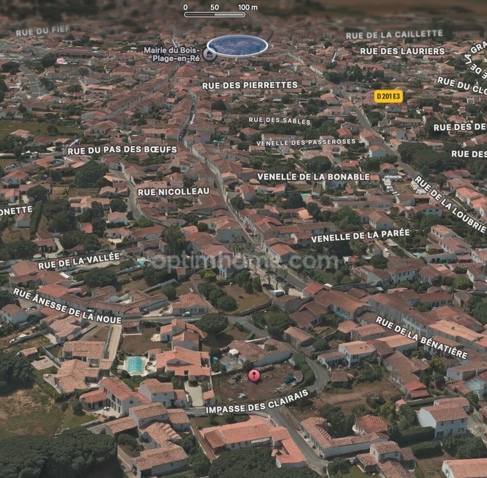 Vente Terrain Terrain Rare 300 m² - Belle Façade de plus de 10 m – Le Bois-Plage-en-Ré Le bois plage en re