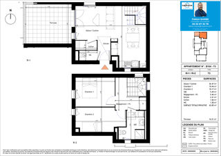  Appartement à vendre 3 pièces 64 m²