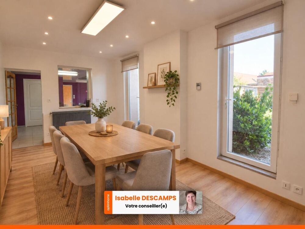 Vente Maison Semi Plain-Pied rénové – 3 chambres – Jardin – Garage – Parking DROCOURT VILLAGE Drocourt