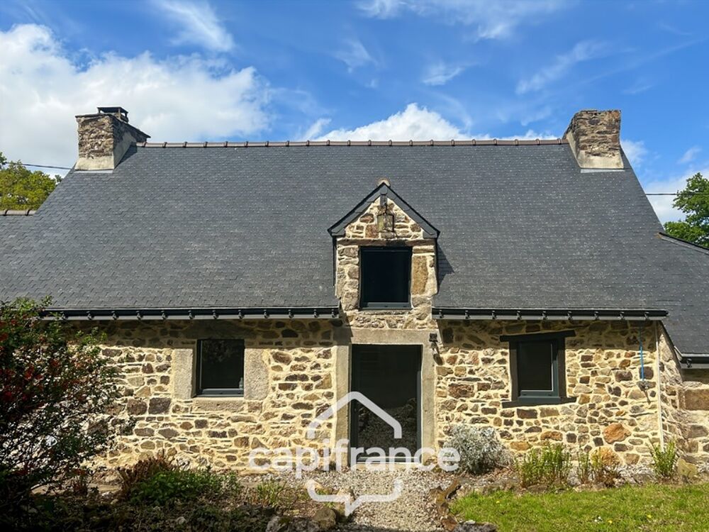 LONGÈRE EN PIERRE RÉNOVÉE  7 600 M² DE TERRAIN  HANGAR DE PLUS DE 300 M²  KERGRIST, PROCHE PONTIVY