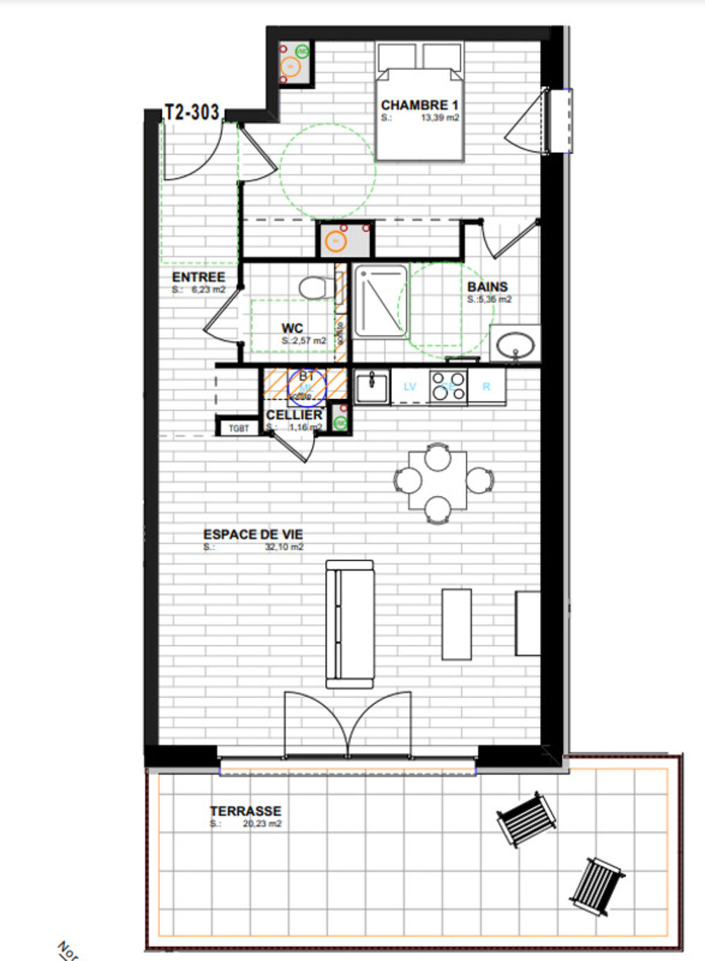 Vente Appartement Dpt Moselle (57),  vendre HAYANGE appartement T2 de 60,8 m - Terrain de 0 Hayange