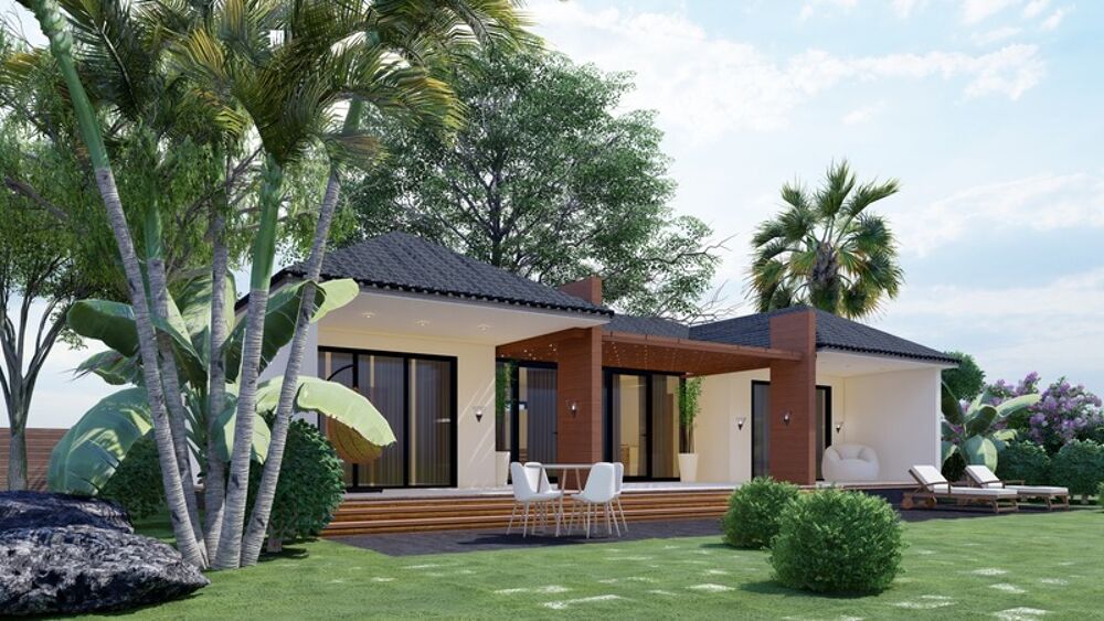 SAINTE CLOTILDE (974) - Villa luxe à vendre 5 pièces de 150 m² + Jardin arboré paysagé + Piscine et Jaccuzi parcelle de 1300 M²