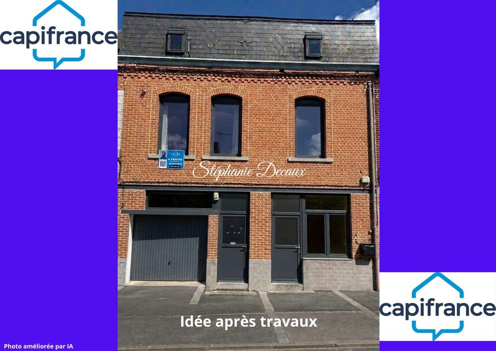 A VENDRE : Immeuble de caractère en plein coeur de Wignehies (59)  Place à votre imagination!