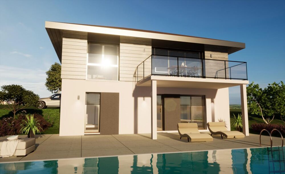 Maison neuve à Charvonnex  132 m² sur 900 m² de terrain, vue dégagée et plein Sud-Est