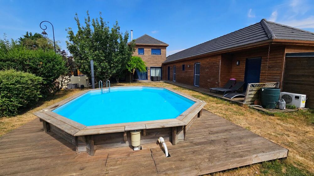 Vente Maison Houdan 3 mn / Maison familiale ossature bois de 195 m2 avec dépendances et piscine Houdan