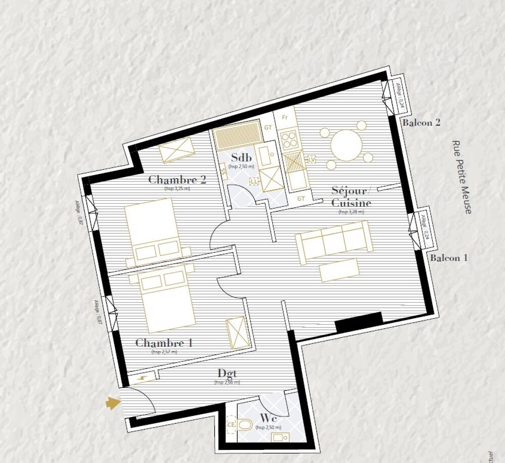 Location Appartement T3 NEUF avec balconnet à AVIGNON Avignon