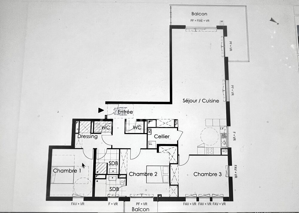 Vente Appartement À VENDRE - WIMILLE  - APPARTEMENT NEUF DE STANDING - 126 M2 -  2 ÈME ETAGE - 4 PIÈCES - BALCONS - ASCENSEUR Wimille