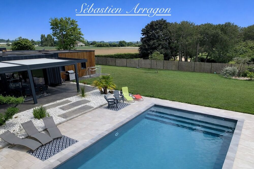 Villa contemporaine darchitecte avec piscine Art de vivre à la campagne, en Lot-et-Garonne- GRANGES SUR LOT (47)