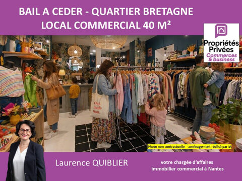 NANTES, PLACE DE BRETAGNE - CESSION DROIT AU BAIL, LOCAL COMMERCIAL 40 M&sup2; 56000 44000 Nantes