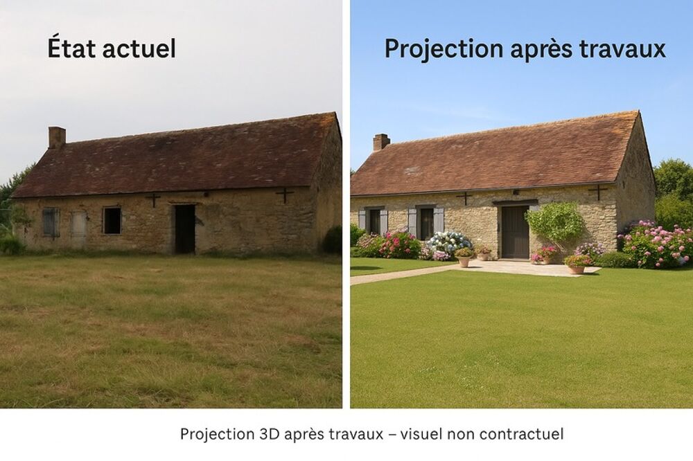 Maison à vendre 3 pièces MAREIL SUR LOIR (72)