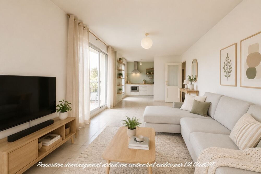 Vente Appartement T2 47 m² – Grande terrasse 22 m² + balcon – Parking + garage – Résidence avec piscine – Vourles Vourles