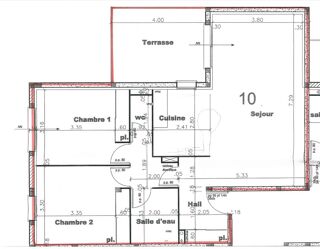 Appartement à louer 3 pièces 76 m²