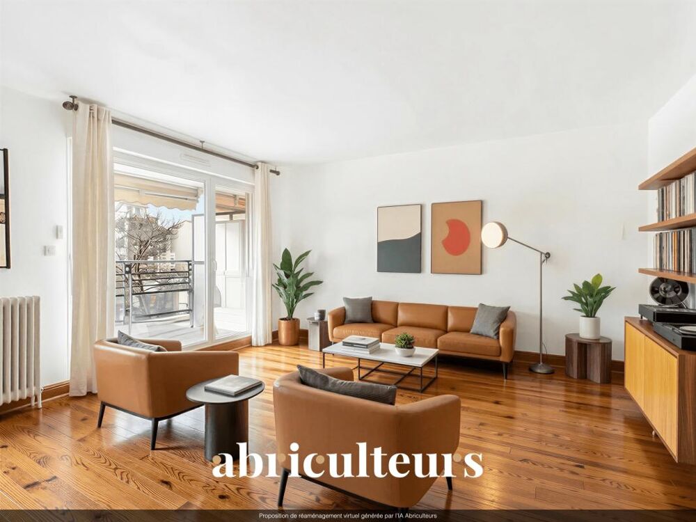 Bel appartement baigné de lumière avec grand balcon de plus de 10 m² en vente à Bron (69500)