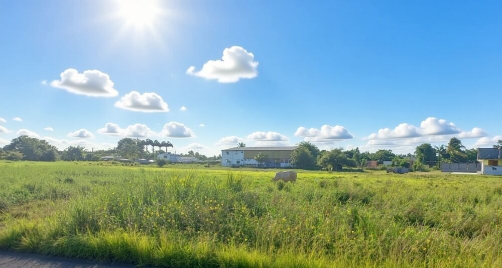 Vente Terrain Grand Terrain plat constructible UG à vendre de 3 441,00 m² SAINTE ANNE (971) Sainte anne