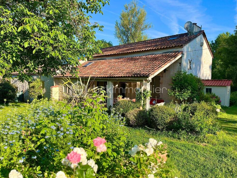 MAISON EN PIERRE + GITE - ETANG- 2 PISCINES- PARCELLE 8745 m² -ST PIERRE DE CLAIRAC