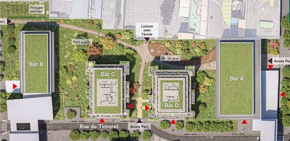 appartement T1 à vendre COURBEVOIE (92), surface habitable 37.39 m2 + 1 park en s-sol
