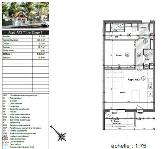  Appartement � vendre 2 pi�ces 53 m�