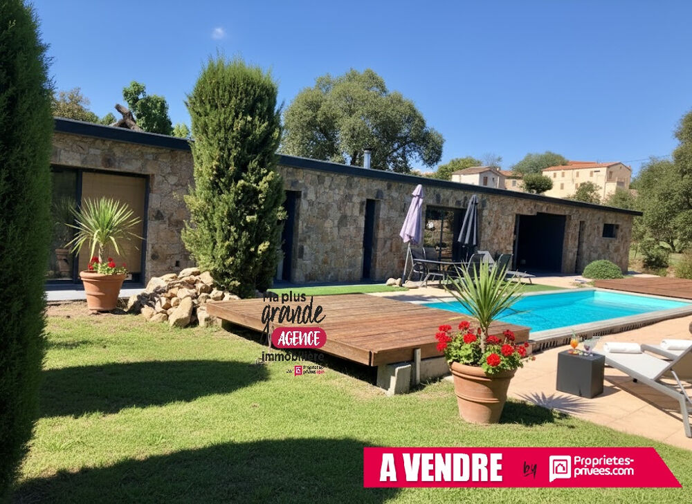 Maison en pierre T4 avec piscine VUE MER - Sari Solenzara 20145 - CORSE DU SUD - FRANCE