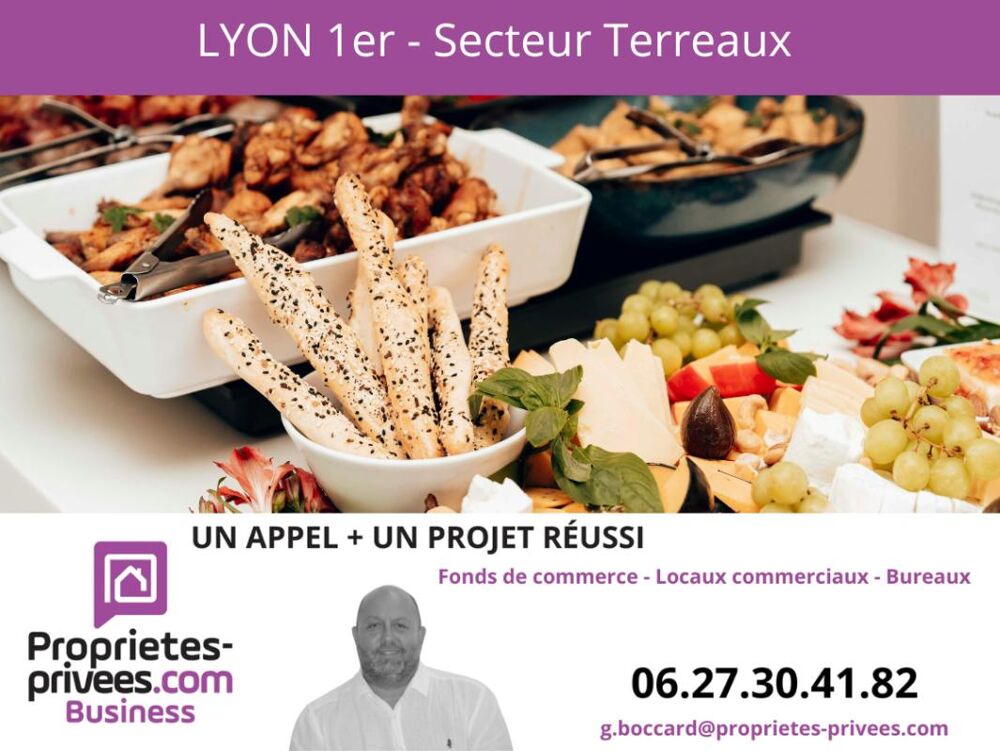   69001 LYON - Cession de bail , Local  petite restauration 27 m² 