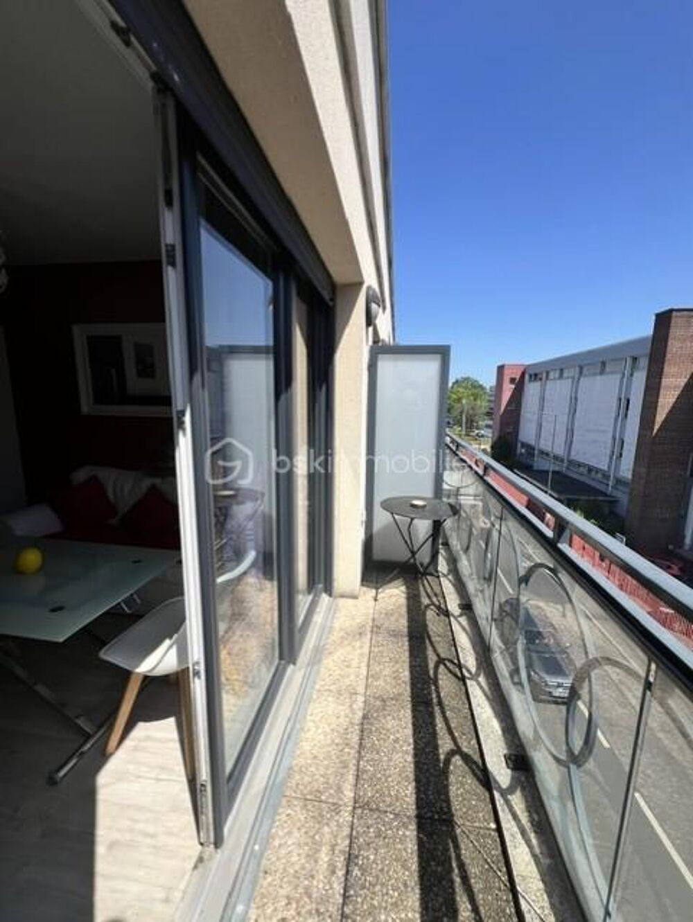 Bel appartement T2, 38m2, une chambre avec 2 balcons + un parking