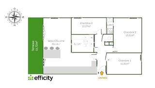  Appartement � vendre 4 pi�ces 90 m�