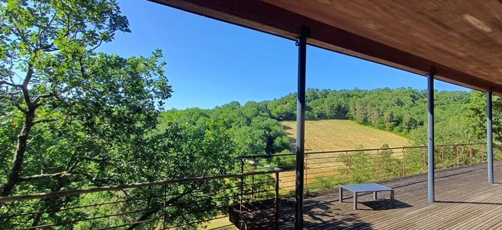 Proche MONTIGNAC Superbe maison d'architecte en bois haut de gamme, dans un environnement exceptionnel classée B GES A