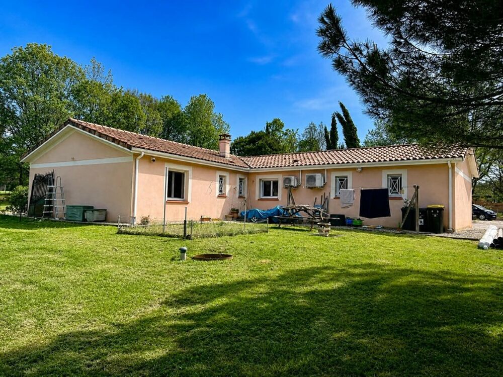 Maison plain-pied avec local indépendant de 106 m² sur superbe parc de 10 000 m²  Birac-sur-Trec (47)