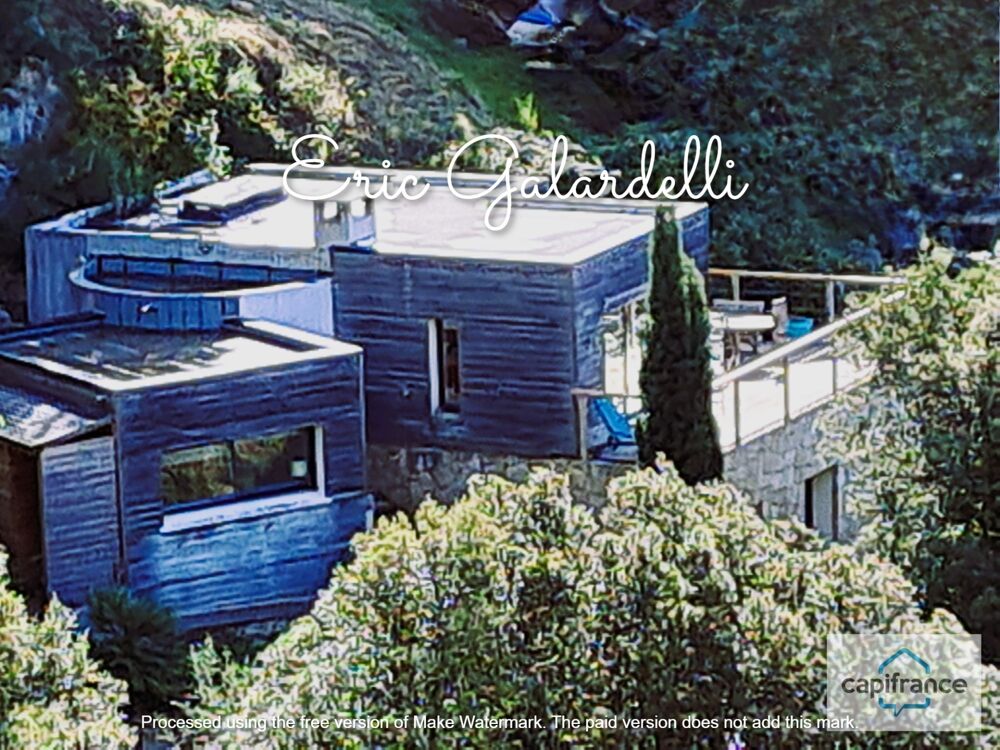 Vente Maison EXCEPTIONNEL A VENDRE :Maison d'architecte bioclimatique 6 pièces  avec atelier d'artiste - 155 m² - magnifique vue vallée, entr Sainte lucie de tallano