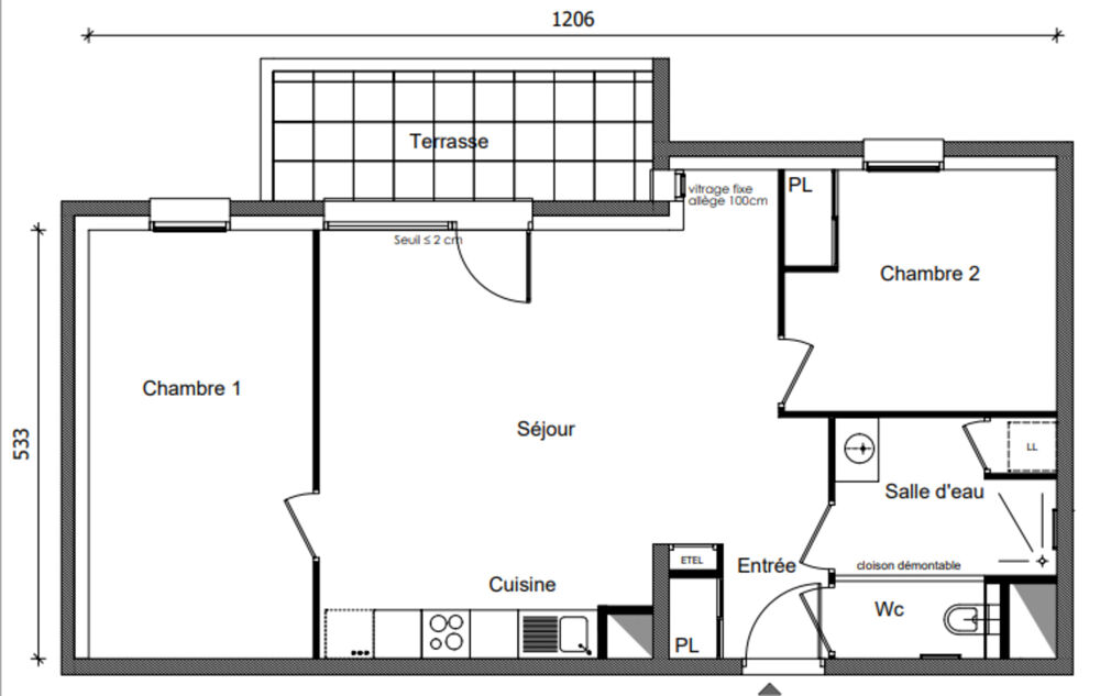 Vente Appartement Appartement à vendre 3 pièces BONNEVILLE (74) Bonneville