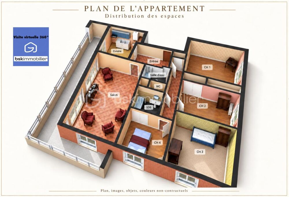 Vente Appartement Appartement 5 pièces 107m² Toulouse
