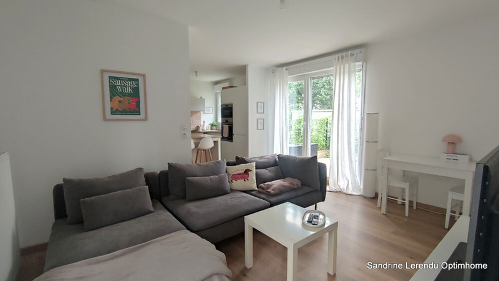 Appartement 2 pièces avec jardin privatif, terrasse et place de parking numérotée en sous-sol  Rouen (76100) 42,14 m²