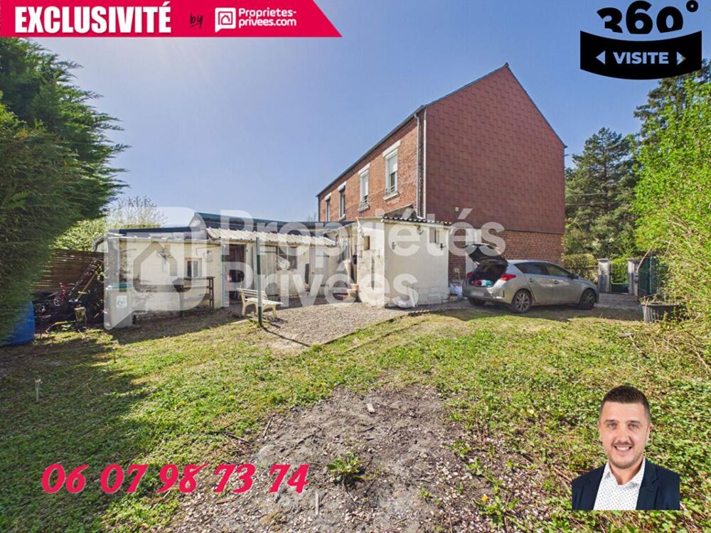Maison semi-mitoyenne avec jardin ? Investissement locatif ? Hirson
