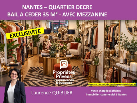 44000 NANTES - BAIL A CEDER 35 m&sup2; QUARTIER DECRE 44800 44000 Nantes