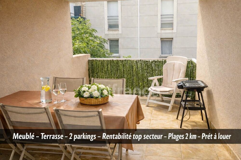 ? AGDE  LES CAYRETS  149 000 € : T3 MEUBLÉ + TERRASSE + 2 PARKINGS ! UNE OPPORTUNITÉ À SAISIR !
