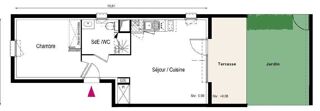  Appartement à louer 2 pièces 40 m²