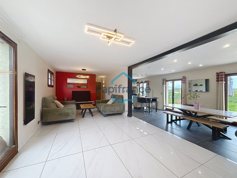Maison familiale 5 chambres avec jardin et sous-sol complet  Morgny-la-Pommeraye