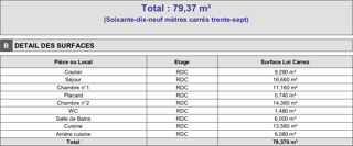  Appartement � vendre 3 pi�ces 79 m�