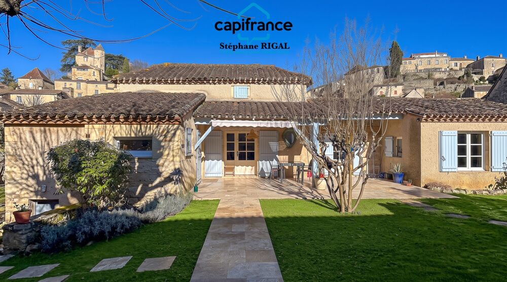 Maison à vendre 7 pièces PUY L'EVEQUE (46) Maison + maison d'amis + grange sur terrain de 953m2
